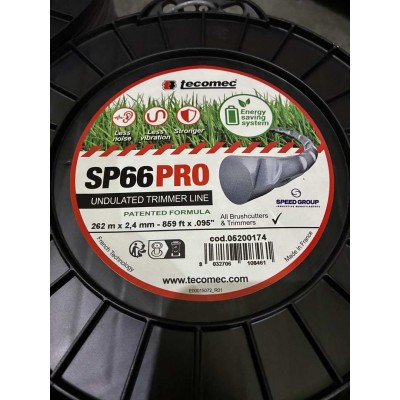 косильна жилка SP66  GREY 2.4 x 262  м